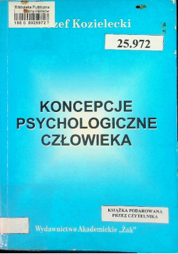 Koncepcje psychologiczne