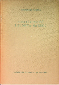 Elektryczność i budowa materii