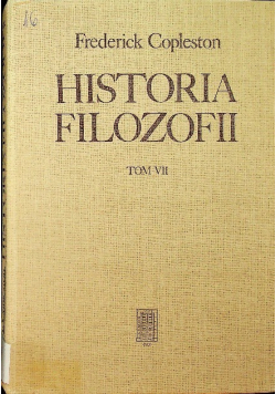 Historia filozofii Tom VII