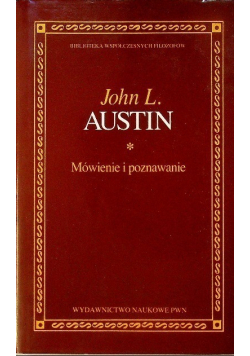 Mówienie i poznawanie Tom I