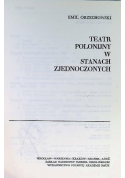 Teatr polonijny w Stanach Zjednoczonych