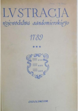 Lustracja województwa Sandomierskiego 1789