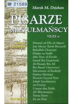 Pisarze Muzułmańscy VII - XX w.