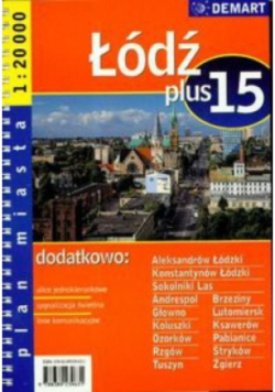 Łódź plus 15 plan miasta