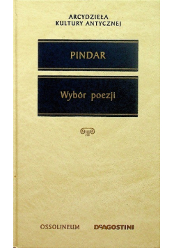 Pindar Wybór poezji