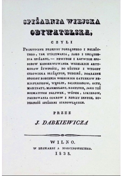 Spiżarnia wiejska obywatelska