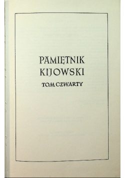 Pamiętnik Kijowski Tom 4
