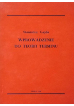 Wprowadzenie do teorii terminu