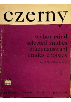 Czerny wybór etiud selected studies
