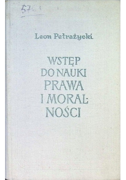 Wstęp do nauki prawa i moralności