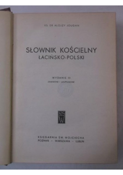 Słownik kościelny łacińsko-polski