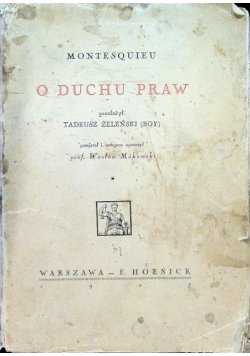 O duchu praw 1927 r
