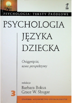 Psychologia języka dziecka