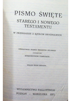 Pismo święte Starego i Nowego Testamentu