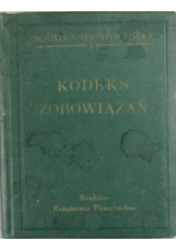 Kodeks Zobowiązań  1935 r.