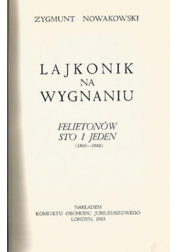 Lajkonik na wygnaniu