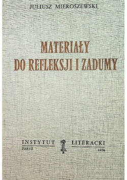 Materiały do refleksji i zadumy