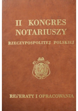 II Kongres Notariuszy Rzeczypospolitej Polskiej