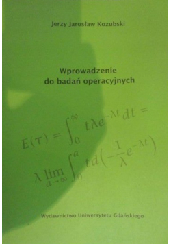 Wprowadzenie do badań operacyjnych