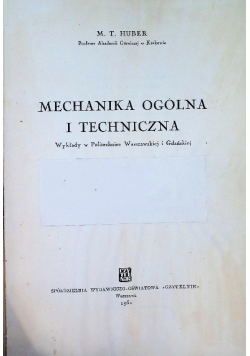 Mechanika ogólna i techniczna