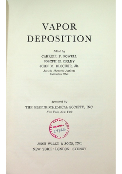 Vapor deposition
