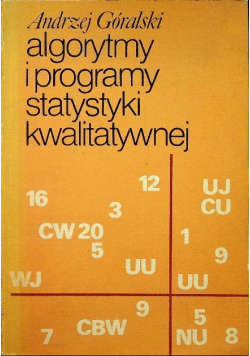 Algorytmy i programy statystyki kwalitatywnej