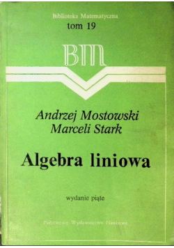 Algebra liniowa Tom 19