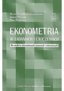Ekonometria w zadaniach  i ćwiczeniach