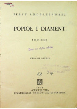 Popiół i Diament 1949 r.