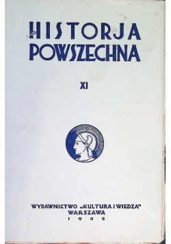 Historja powszechna Tom XI 1932 r.