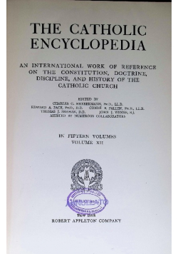 The Catholic Encyclopedia XII