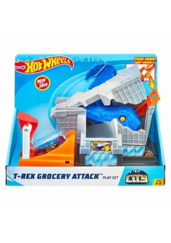 Hot Wheels. City Zestaw Atak T-Rexa