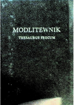 Modlitewnik Thesaurus Precum