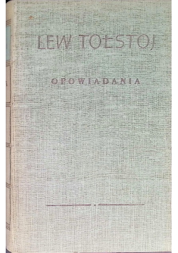 Tołstoj Opowiadania