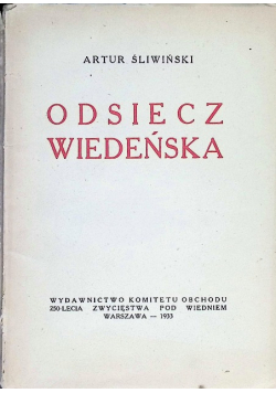 Odsiecz wiedeńska 1933 r.