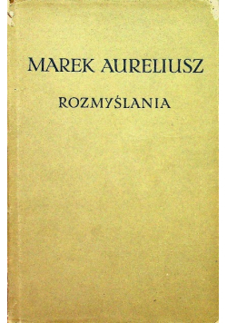 Aureliusz rozmyślania