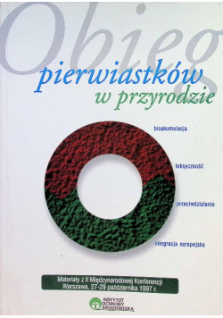 Obieg pierwiastków w przyrodzie II Międzynarodowa Konferencja Naukowo-Techniczna Warszawa 27-29 października 1997