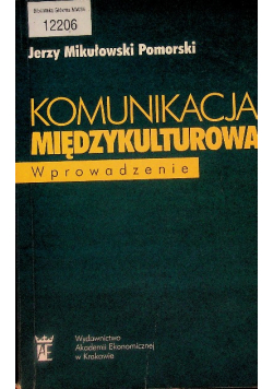 Komunikacja międzykulturowa Wprowadzenie