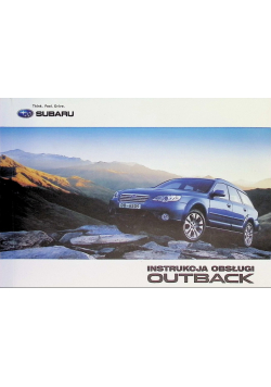 Subaru outback polska instrukcja obsługi 2004-2009