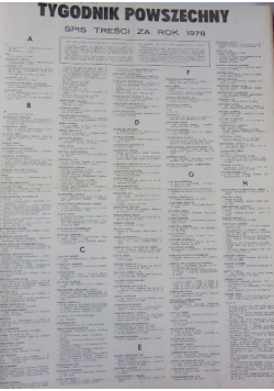 Tygodnik powszechny 1978, Nr 1 do 52/53 / 78