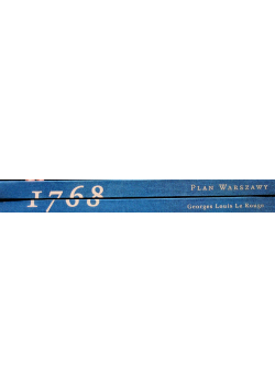 Plan Warszawy 1768 Tom 1 i 2