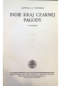 Indie kraj czarnej pagody 1935 r.