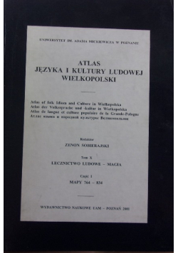 Atlas Języka Kultury Ludowej wielkopolski Tom X Część 1