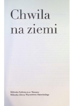 Chwila na ziemi
