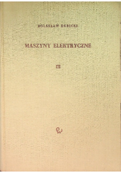 Maszyny elektryczne III