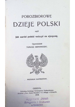 Porozbiorowe dzieje Polski 1910 r.