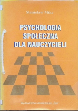 Psychologia społeczna dla nauczycieli