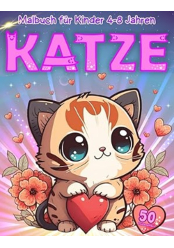 Katze Malbuch für Kinder von 4-8 Jahren