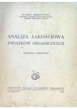 Analiza jakościowa związków organicznych