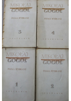 Gogol Pisma wybrane Tom 1 do 4